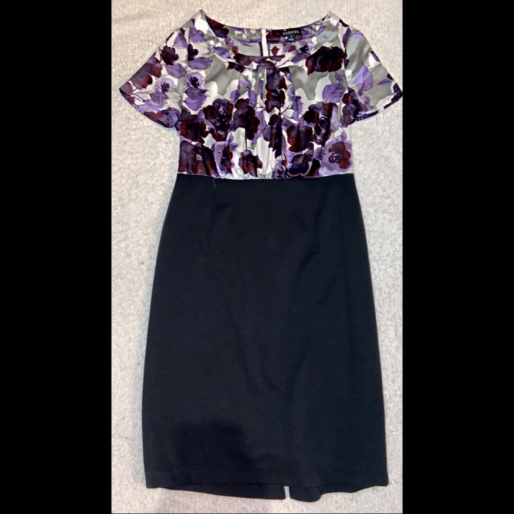 Purple flowered dress